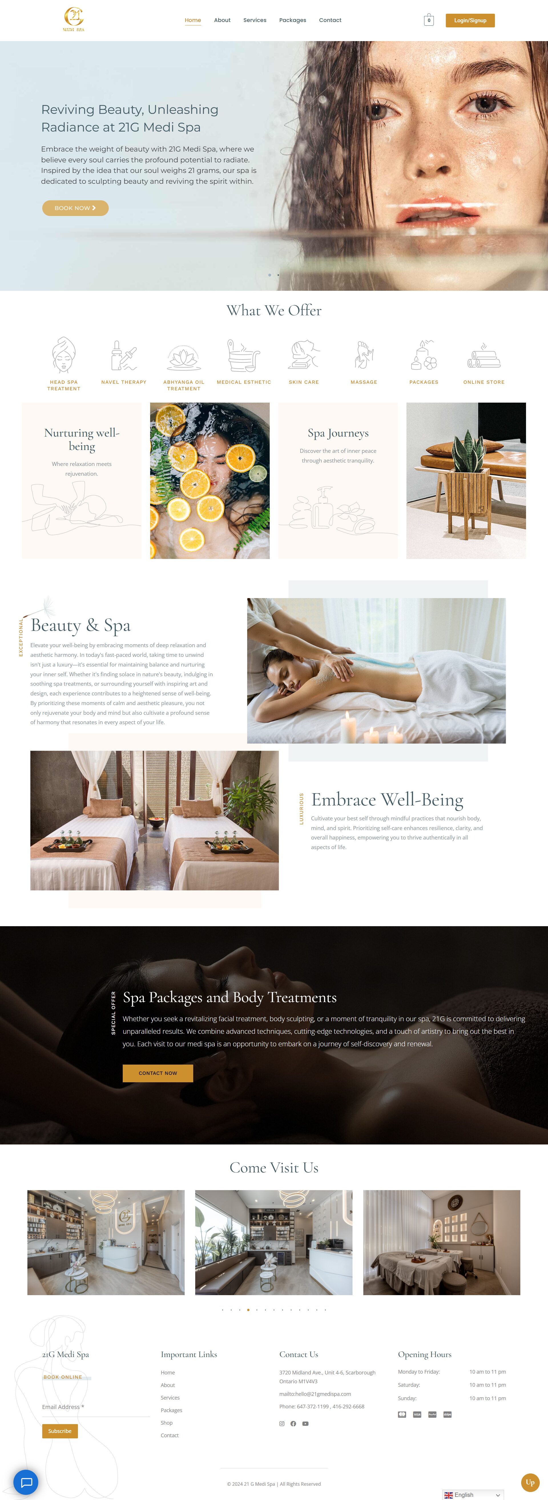 SPA WEBSITE DEVELOPMENT
